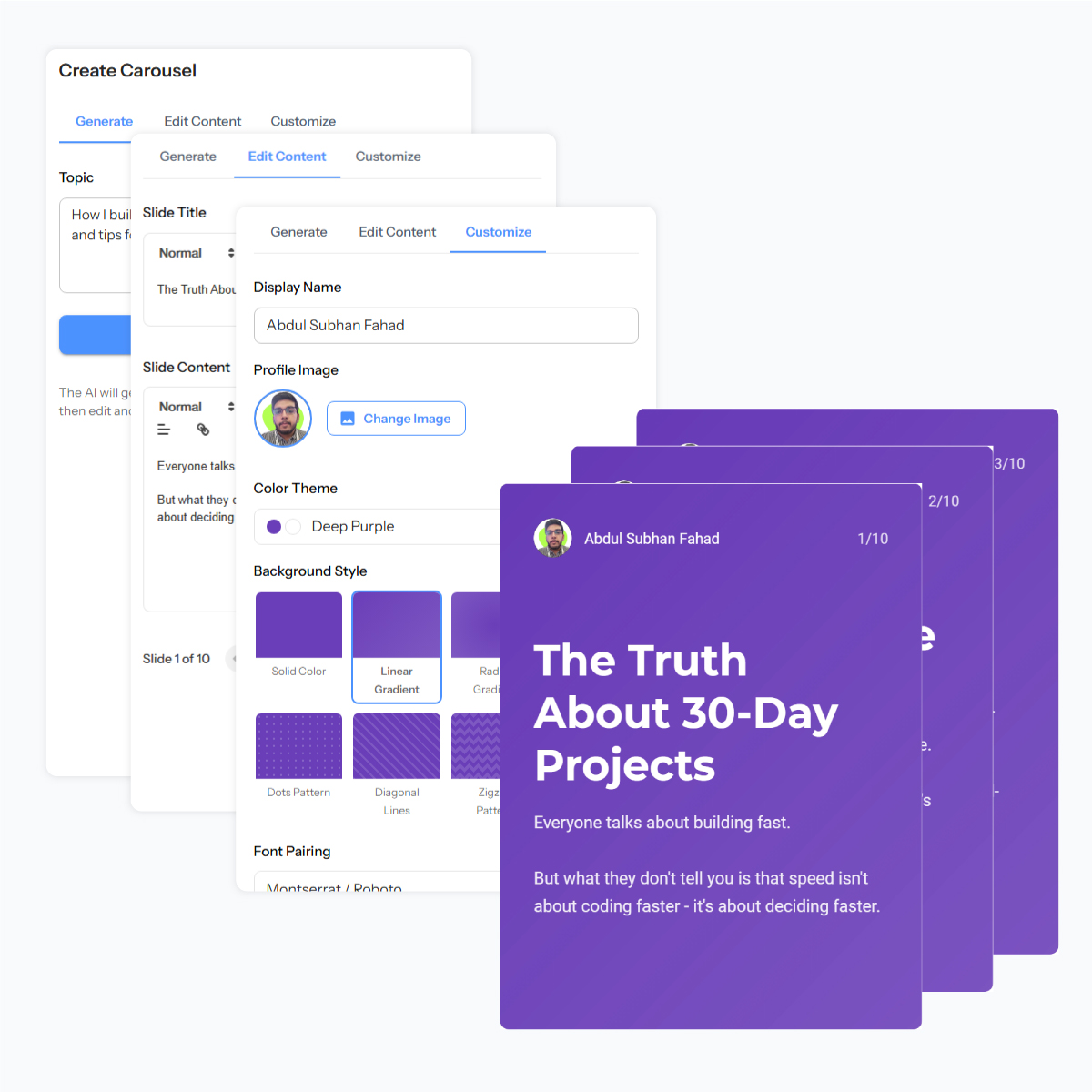 LinkedIn Carousel Maker